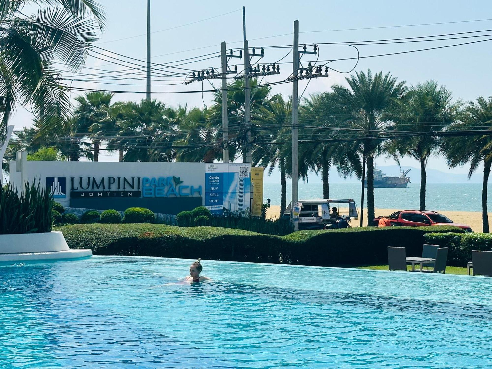 Seaview Beach Room Lumpini-Pool And Gym Face To Ocean Джомтиен Бийч Екстериор снимка